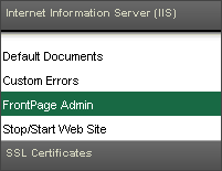 IIS - Frontpage Admin