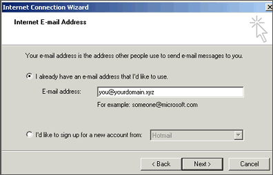 Outlook Express - EMail Address