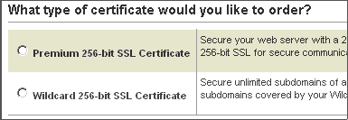 Type of Certificates