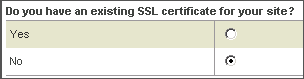 existing SSL Certificates