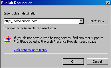 Publish Domain Name
