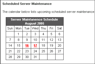 calendar