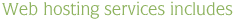 Web Hosting Service Include