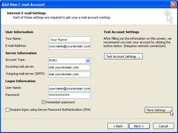 Outlook Configuration